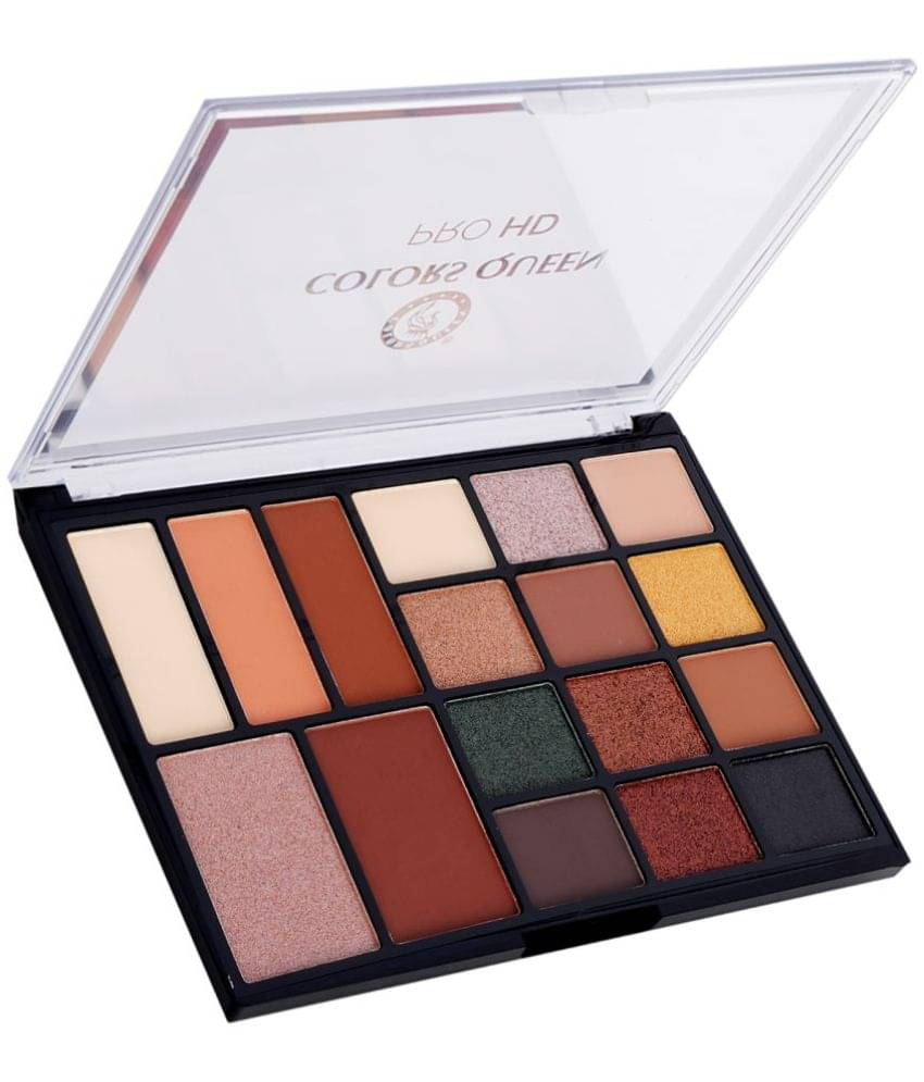 Colors Queen Pro HD Eyeshadow Palette with Contour & Highlighter 17 Pigmented Shades Multicolor -01) Colors Queen Pro HD Eyeshadow Palette with Contour & Highlighter 17 Pigmented Shades Multicolor -01)