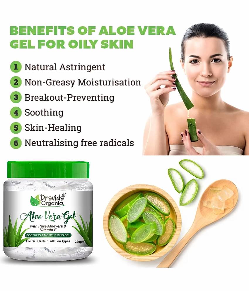 Dravida Organics Moisturizer All Skin Type Aloe Vera ( 440 gm )