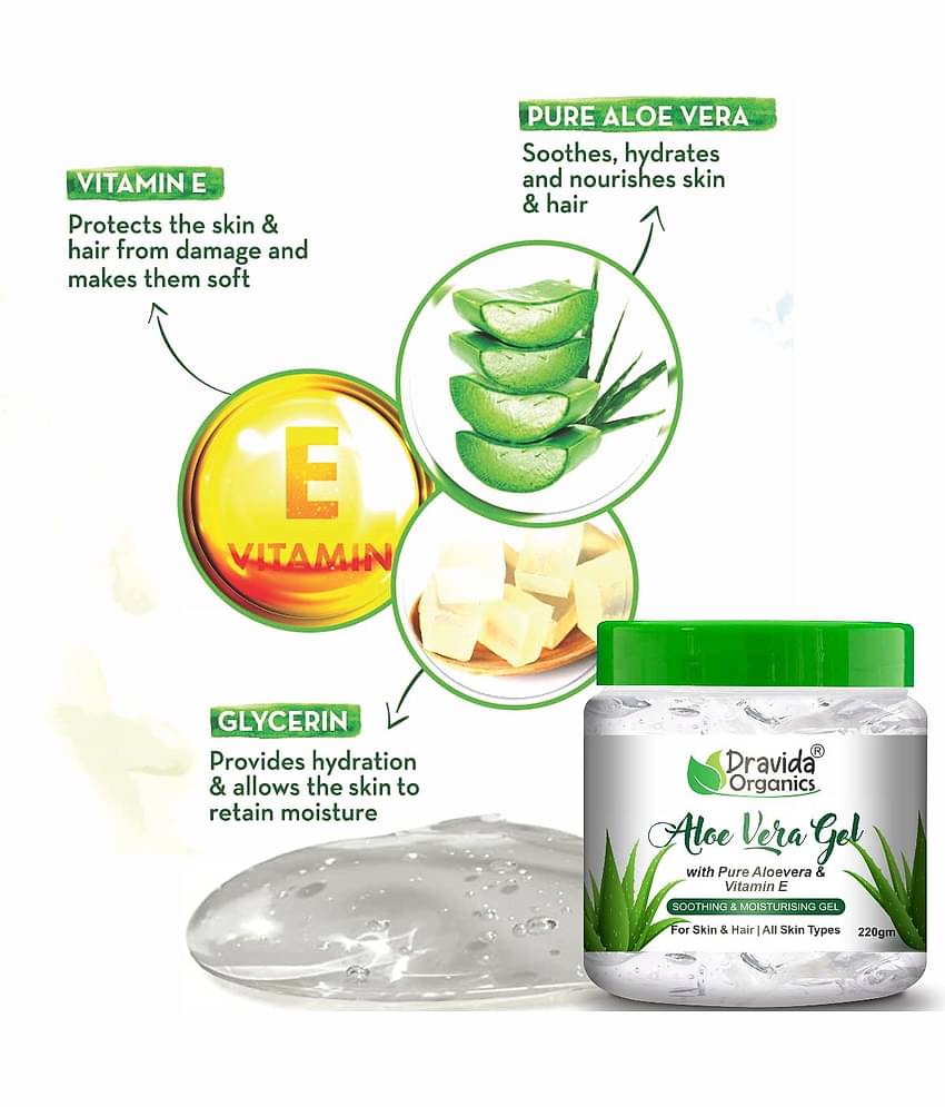 Dravida Organics Moisturizer All Skin Type Aloe Vera ( 440 gm )