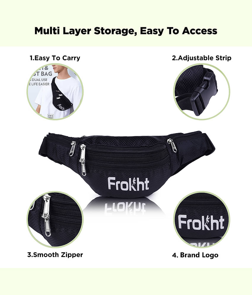 Frokht Black Travel Kit Bag ( 1 Pc )