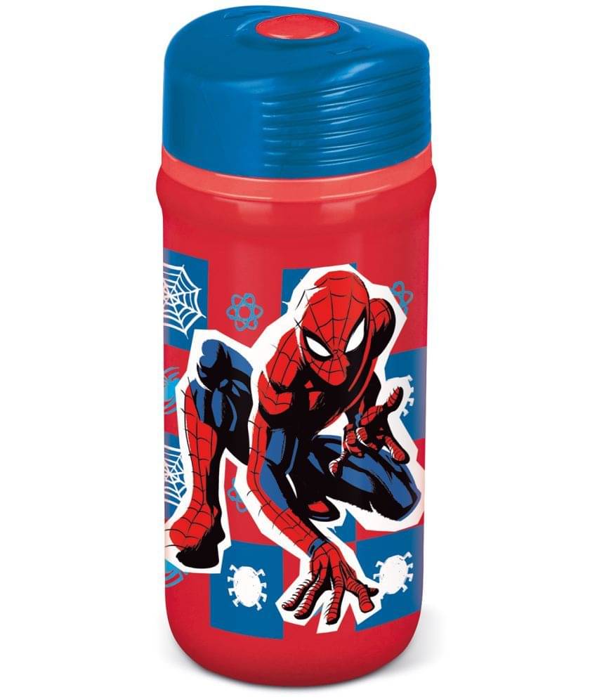     			Gluman Twisty Red Plastic Sipper Water Bottle 390 mL ( Set of 1 )