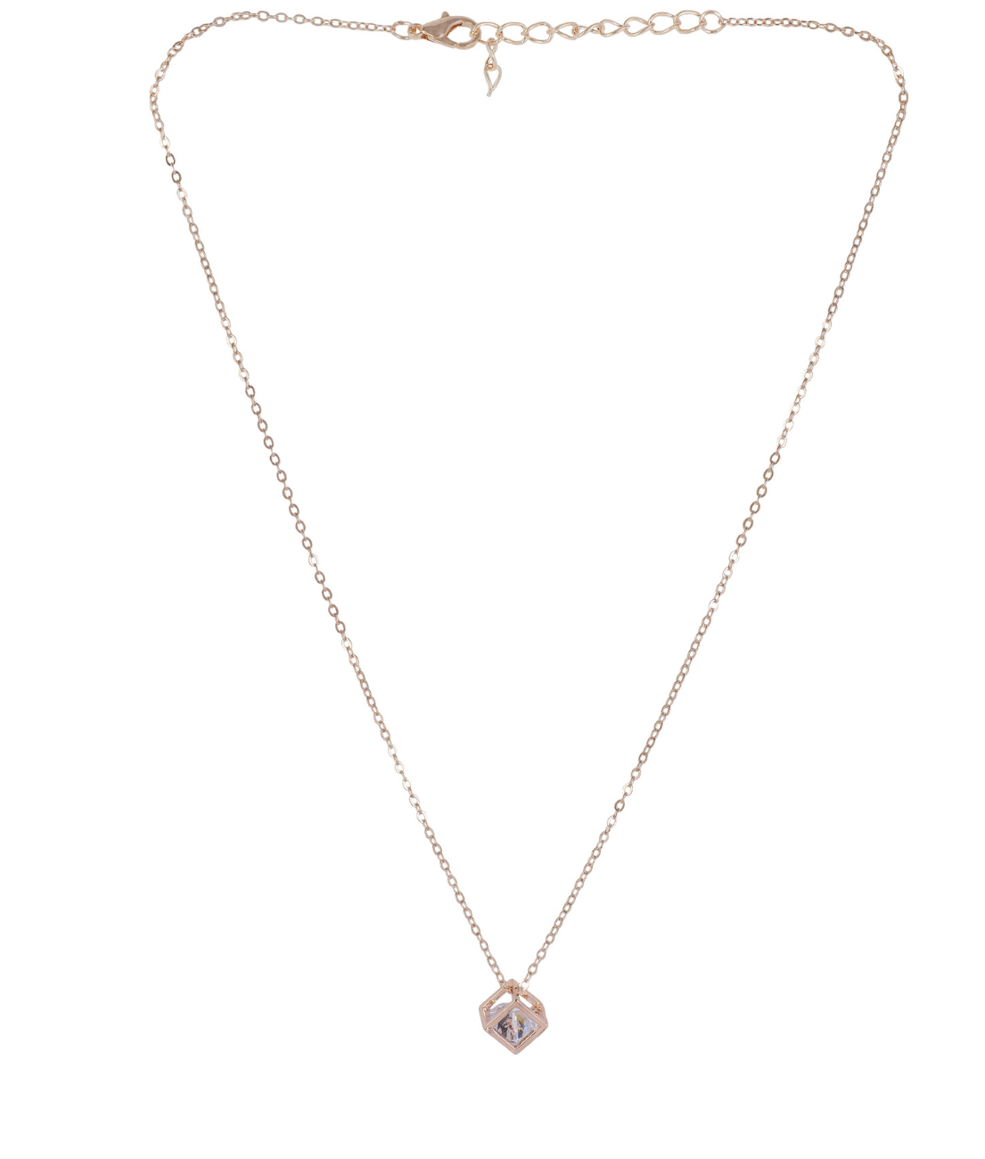 Jiyanshi fashion Rose Gold Pendant set ( Pack of 1 )