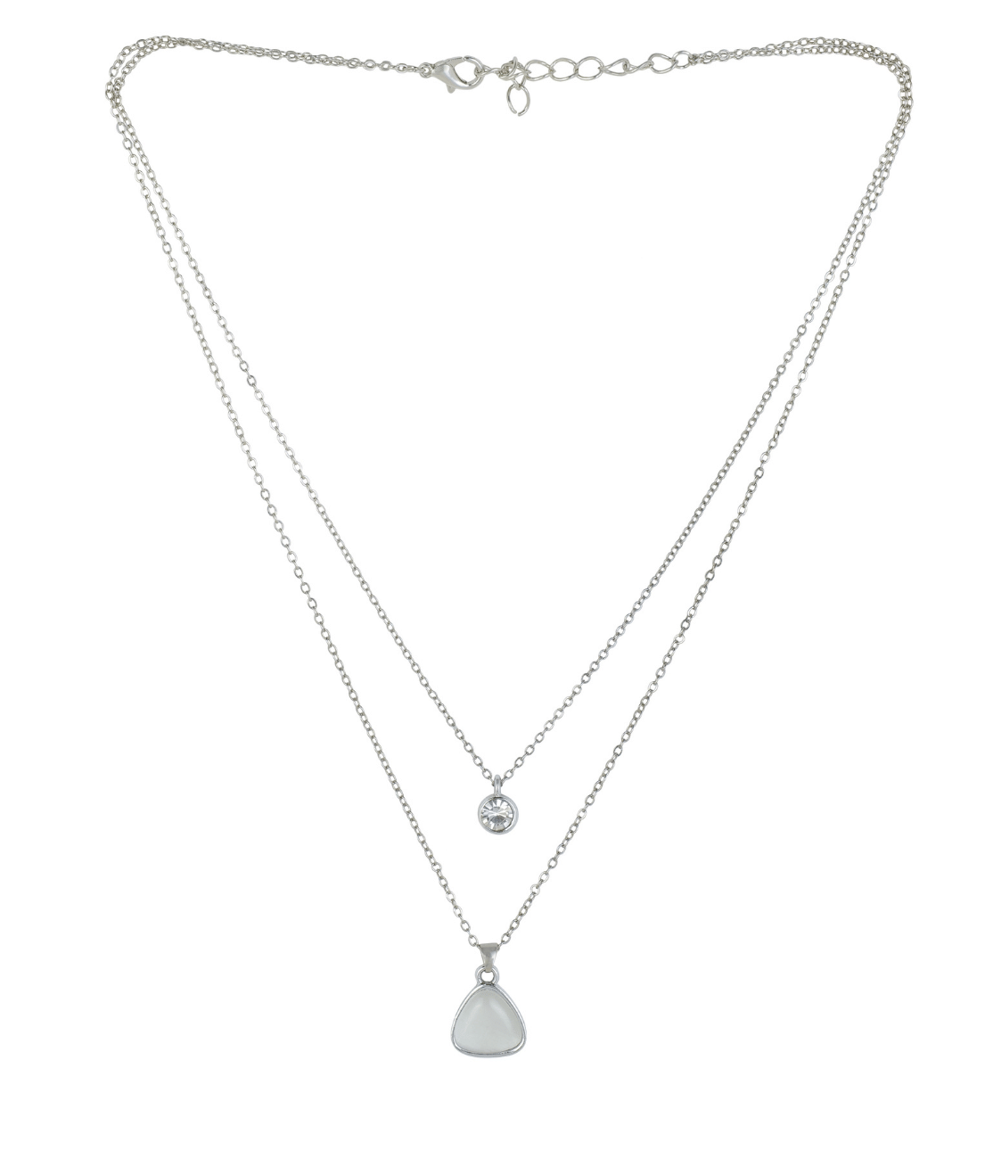 Jiyanshi fashion White Pendant set ( Pack of 1 )     			Jiyanshi fashion White Pendant set ( Pack of 1 )