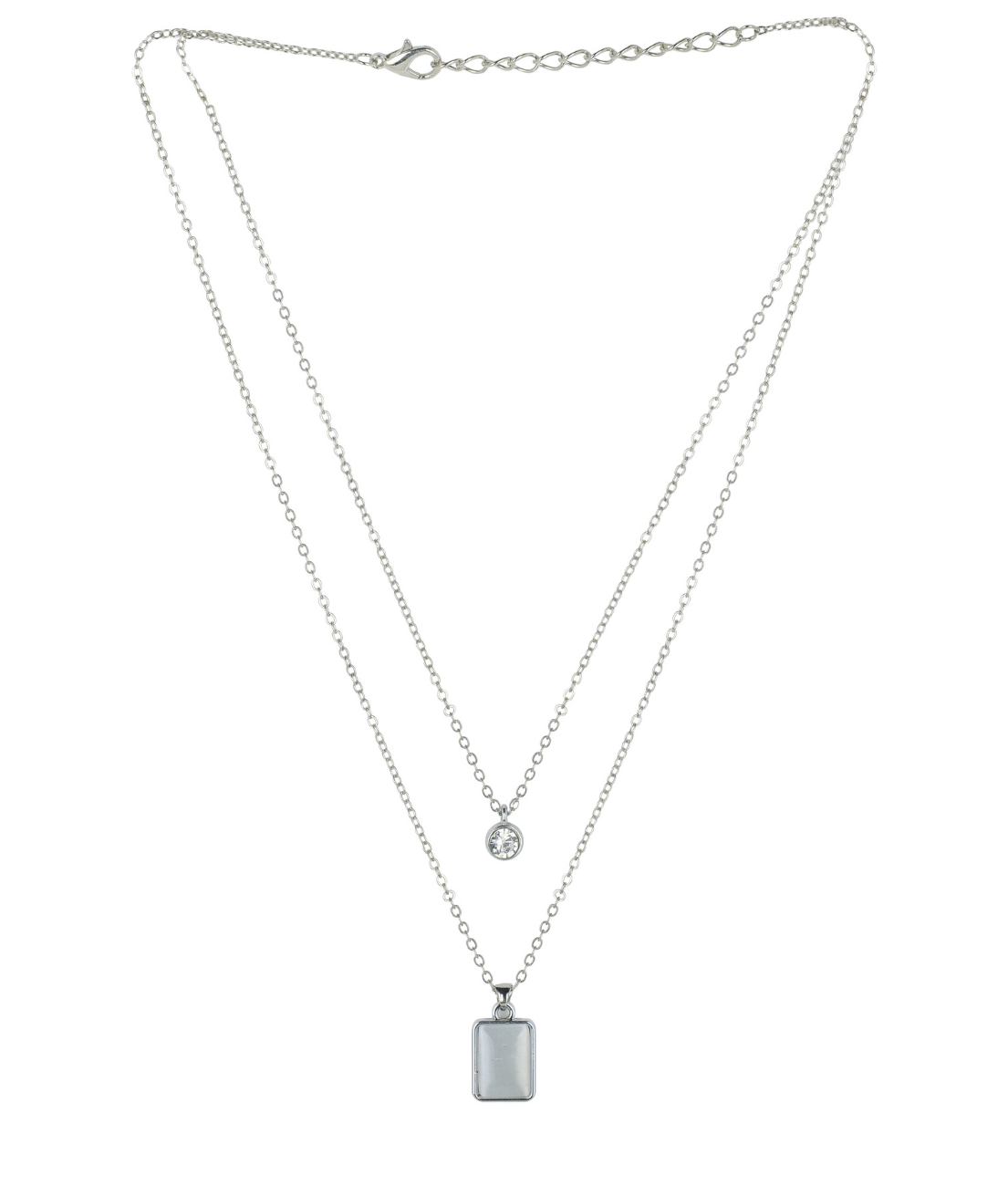 Jiyanshi fashion White Pendant set ( Pack of 1 ) Jiyanshi fashion White Pendant set ( Pack of 1 )