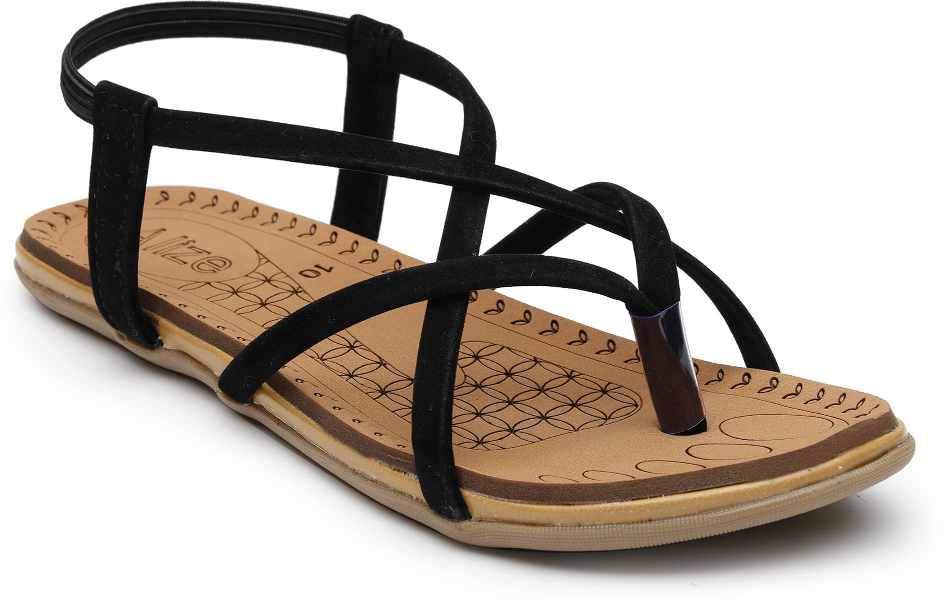 NATSHUZ Black Women's Flats NATSHUZ Black Women's Flats