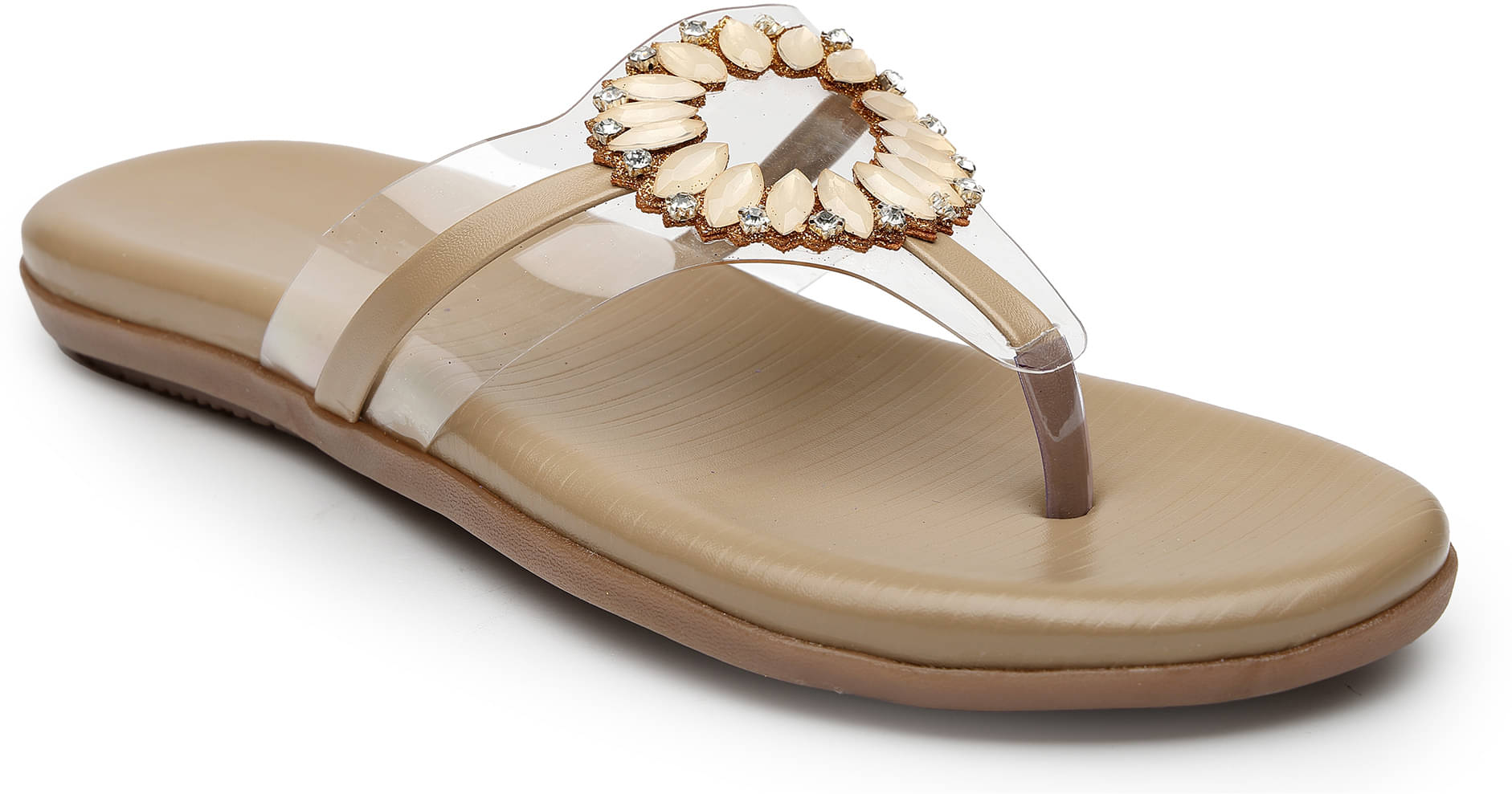 NATSHUZ Brown Women's Flats NATSHUZ Brown Women's Flats