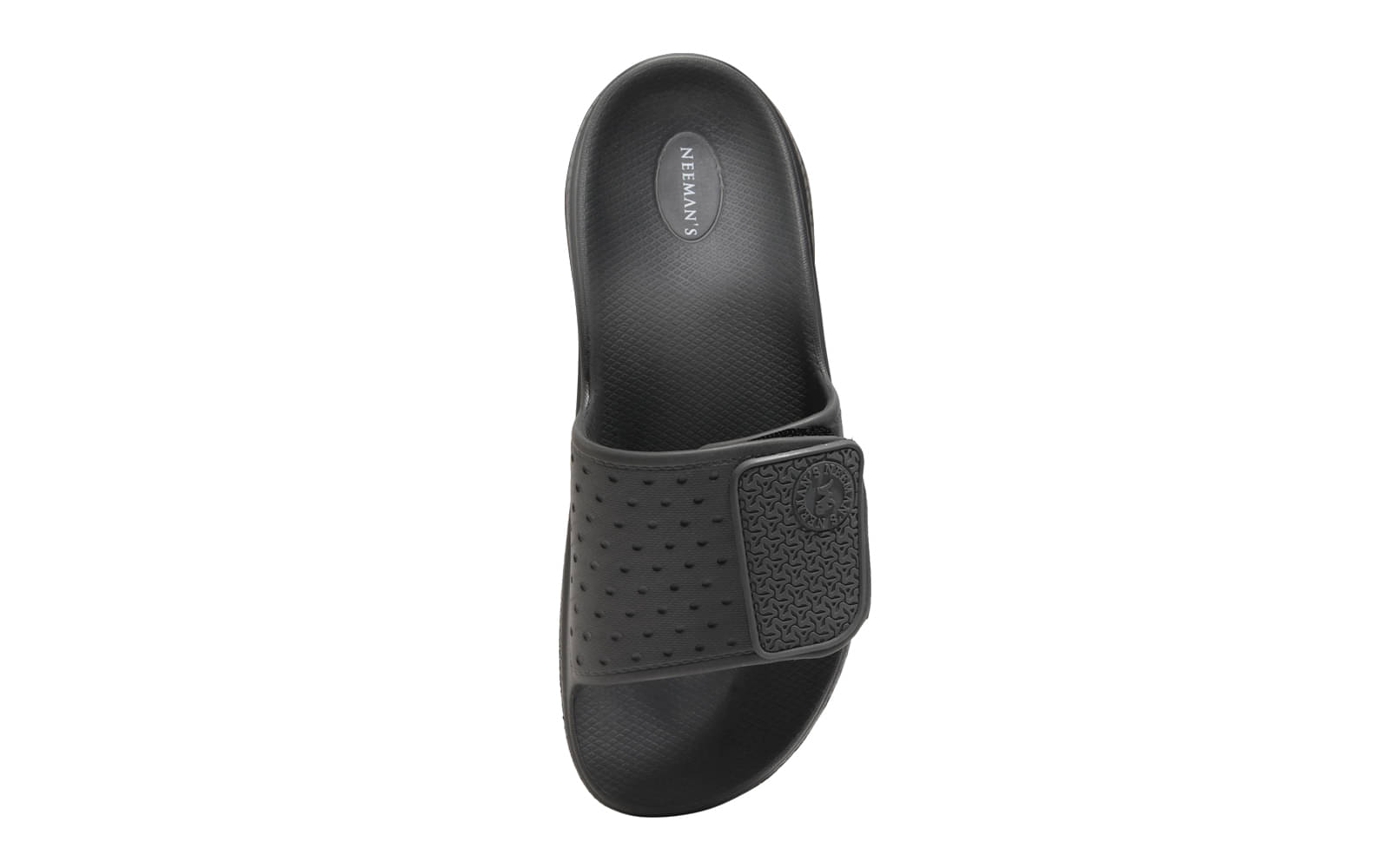     			Neeman's Dark Grey Men's Slide Flip Flop