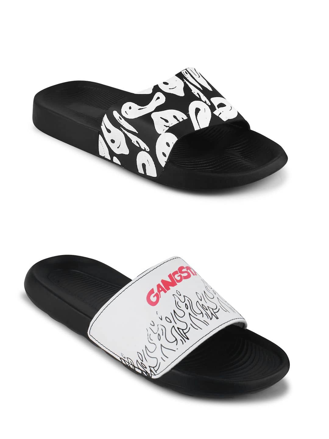PERY PAO Black Men's Slide Flip Flop