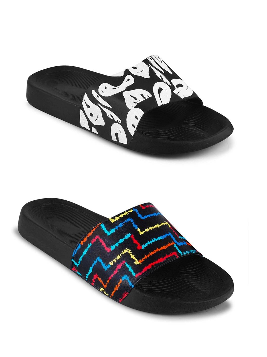     			PERY PAO Black Men's Slide Flip Flop