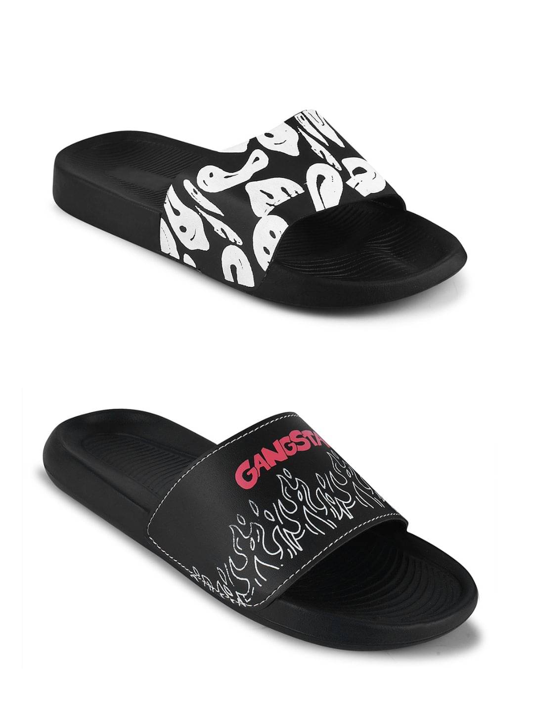     			PERY PAO Black Men's Slide Flip Flop