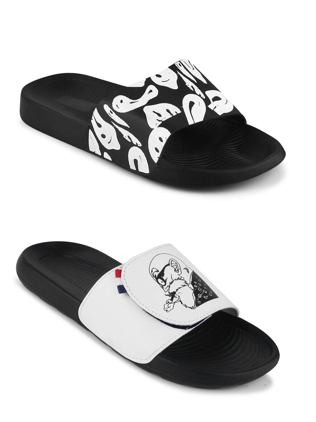     			PERY PAO Black Men's Slide Flip Flop