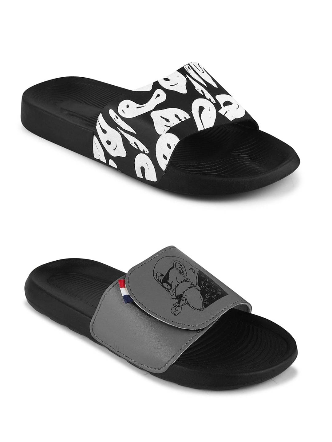     			PERY PAO Black Men's Slide Flip Flop