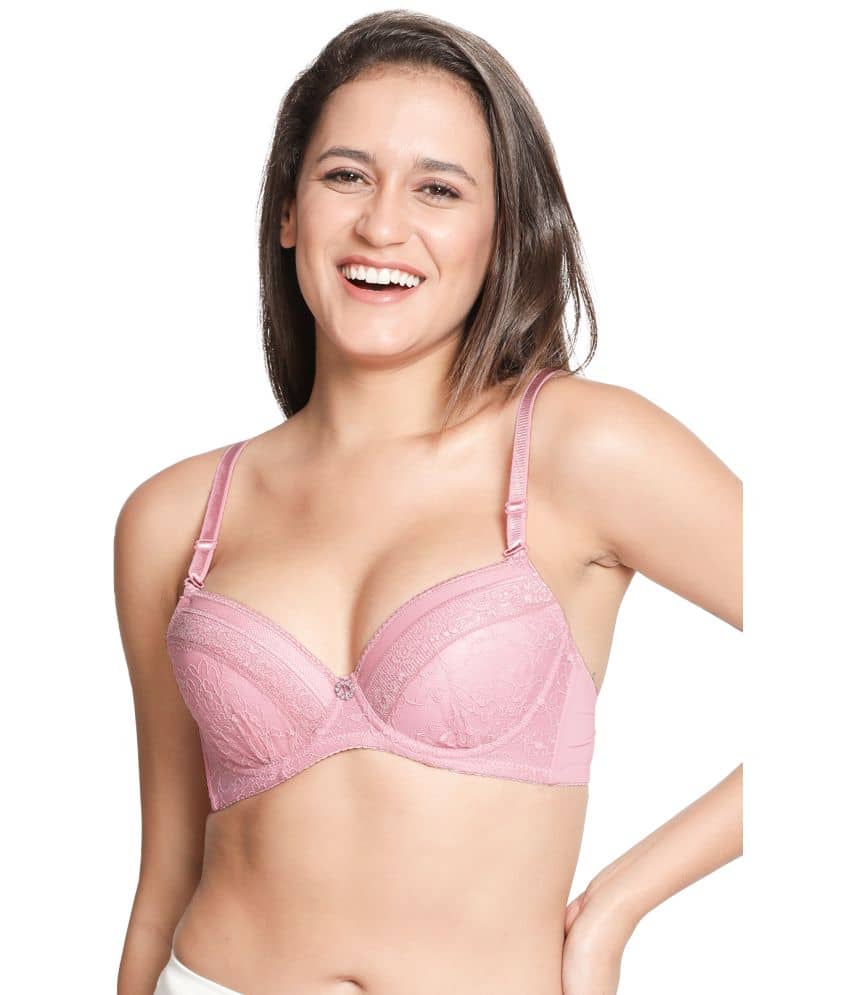 Susie Nylon Women's Everyday Bra ( Pink ) S023-BalletSlipper