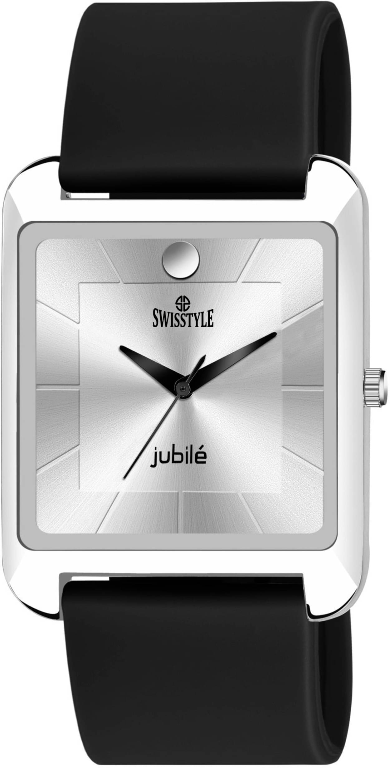     			Swisstyle Black Silicon Analog Men's Watch