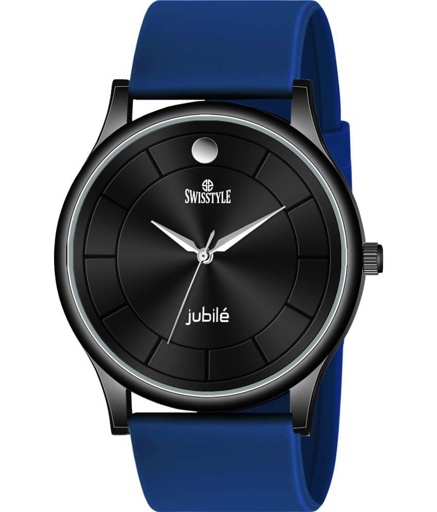     			Swisstyle Blue Silicon Analog Men's Watch
