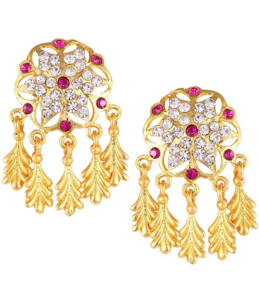 VIVASTRI Golden Chandbalis Earrings ( Pack of 1 ) - Earrings | Buy online on ZillyBuy