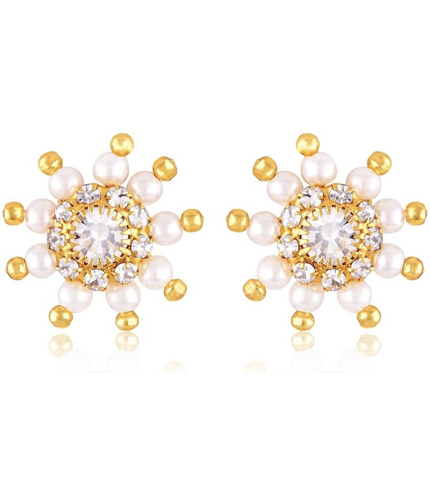 VIVASTRI White Stud Earrings ( Pack of 1 ) - Earrings | Buy online on ZillyBuy