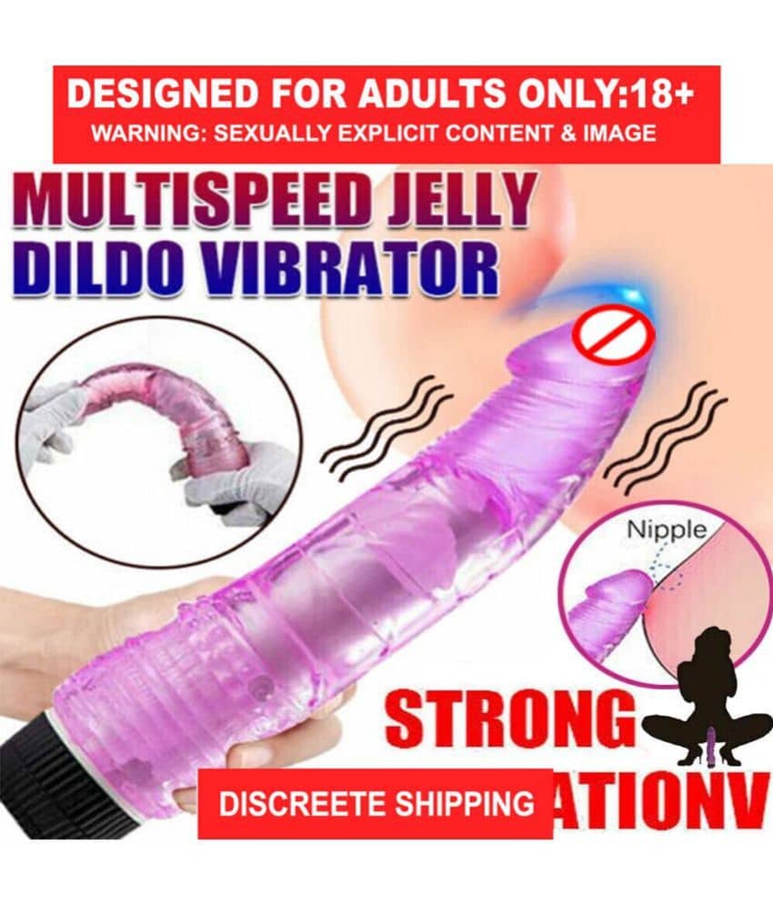 9" LONG & SOFT SEXY REAL FELLING RANDOM COLOURED JELLY VIBRATING DILDO FOR SEXY GIRLS VAGINA - BY KAMAHOUSE(LOW PRICE)