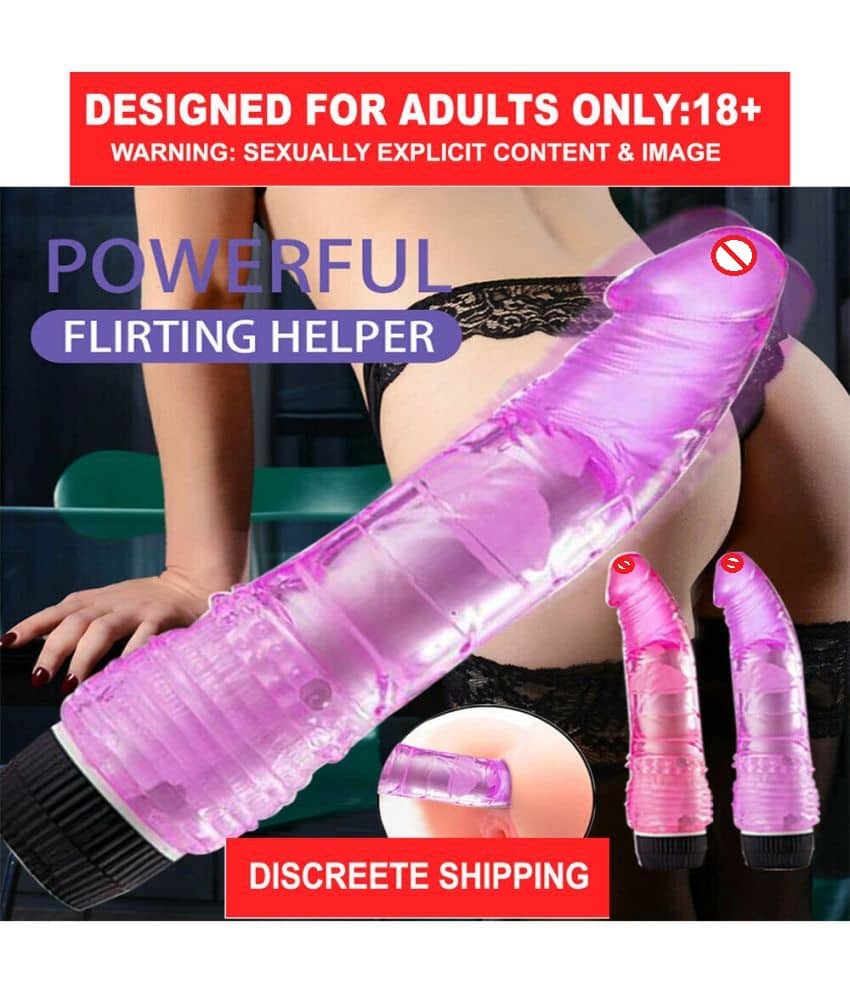 9" LONG & SOFT SEXY REAL FELLING RANDOM COLOURED JELLY VIBRATING DILDO FOR SEXY GIRLS VAGINA - BY KAMAHOUSE(LOW PRICE)