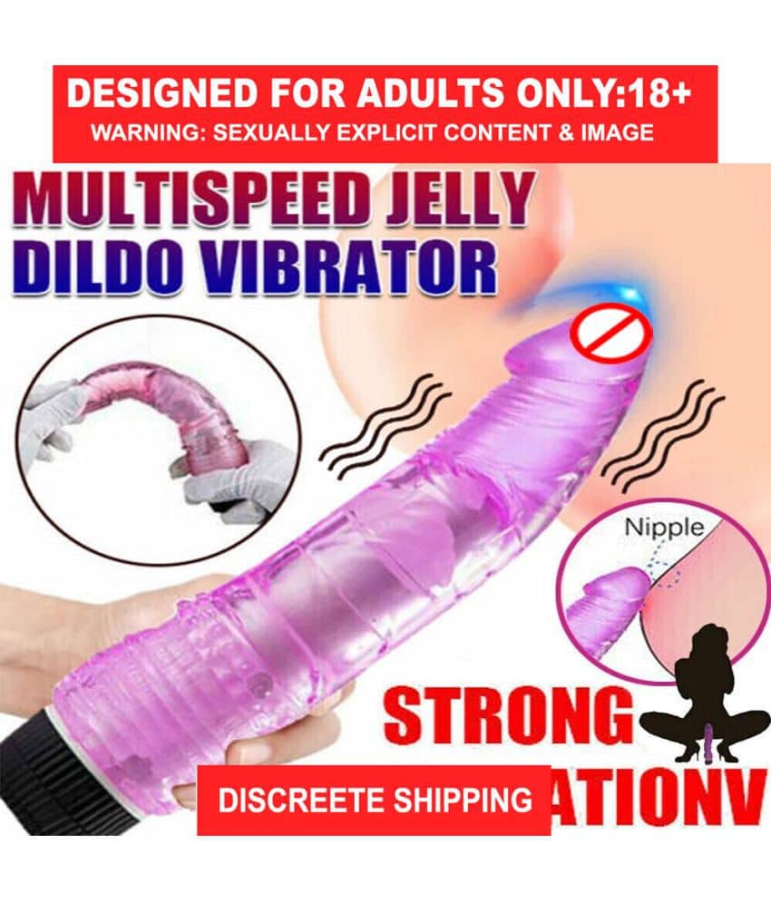 9" LONG & SOFT SEXY REAL FELLING RANDOM COLOURED JELLY VIBRATING DILDO FOR SEXY GIRLS VAGINA - BY KAMAHOUSE(LOW PRICE)