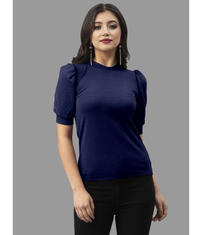 A TO Z CART Women's Polyester Regular Top ( Blue ) A TO Z CART Women's Polyester Regular Top ( Blue )
