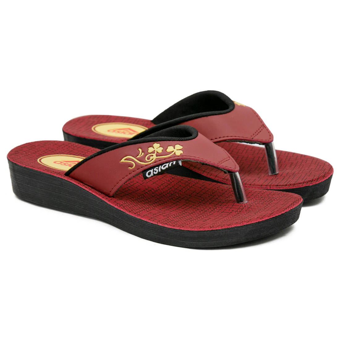     			ASIAN Red Women's Slipper