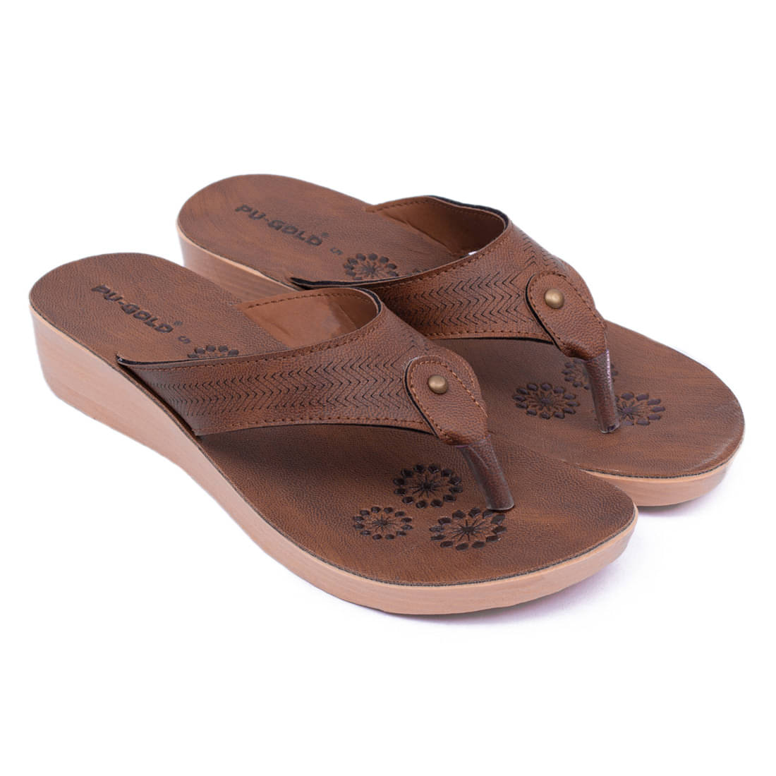     			ASIAN Tan Women's Leather Slipper