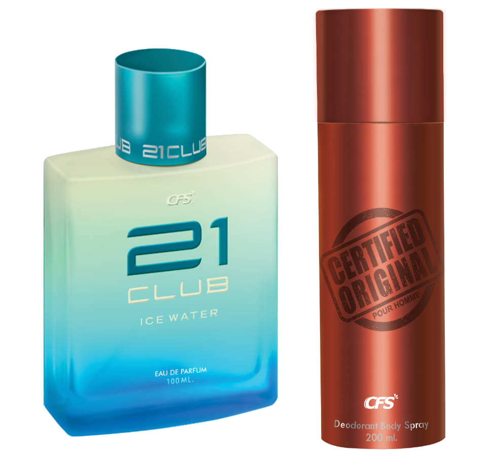     			CFS 21 Ice Water EDP Long Lasting Perfume & Certified Brown Deodorant Body Spray