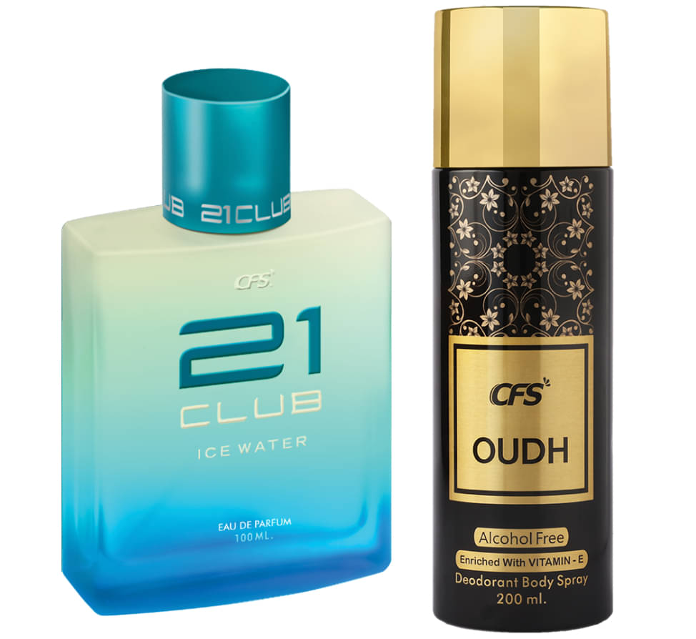     			CFS 21 Ice Water EDP Long Lasting Perfume & Oudh Black Deodorant Body Spray