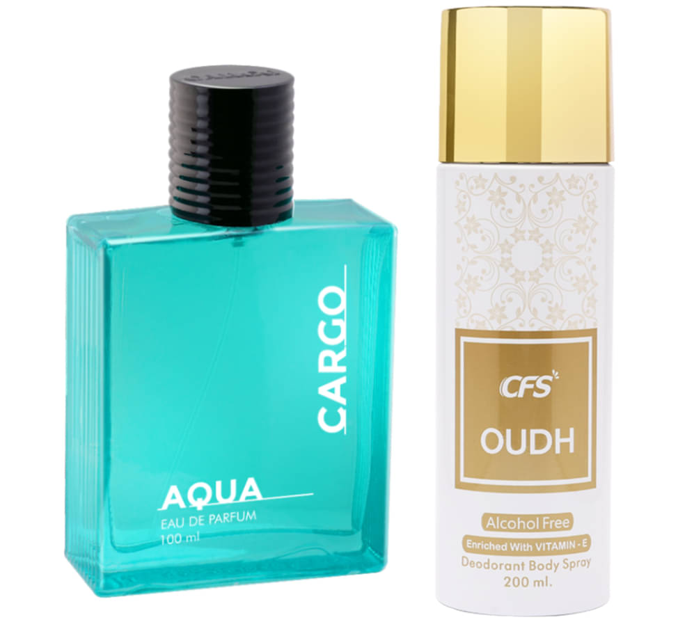     			CFS Cargo Aqua EDP Long Lasting Perfume & Oudh White Deodorant Body Spray