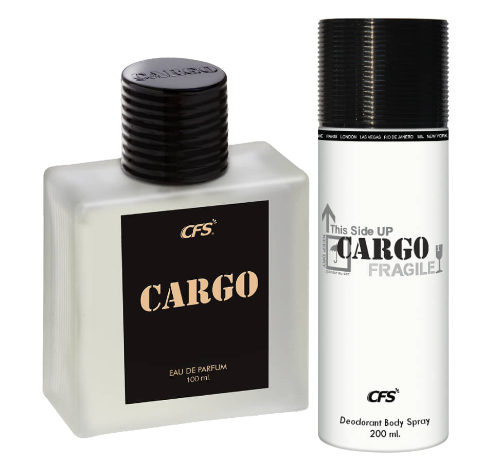     			CFS Cargo Black EDP Long Lasting Perfume & Cargo White Deodorant Body Spray
