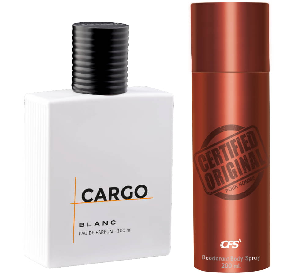     			CFS Cargo Blanc EDP Long Lasting Perfume & Certified Brown Deodorant Body Spray