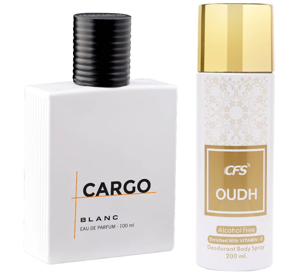     			CFS Cargo Blanc EDP Long Lasting Perfume & Oudh White Deodorant Body Spray
