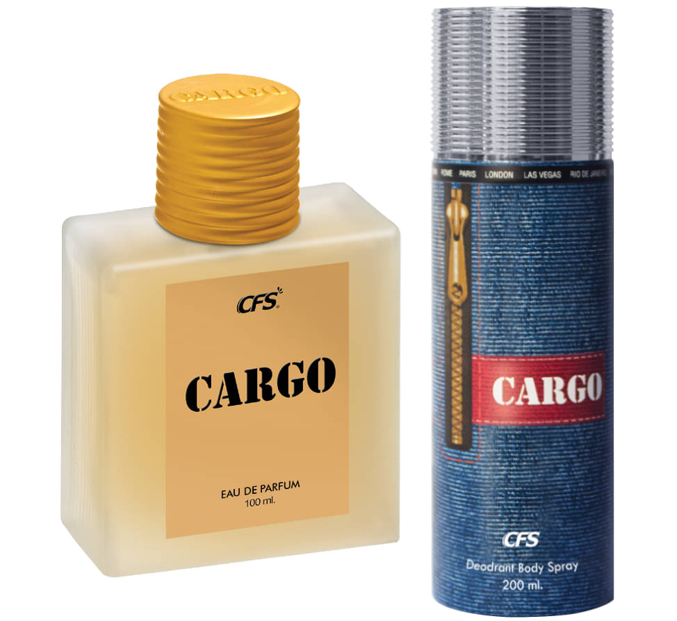     			CFS Cargo Khakhi EDP Long Lasting Perfume & Cargo Blue Deodorant Body Spray