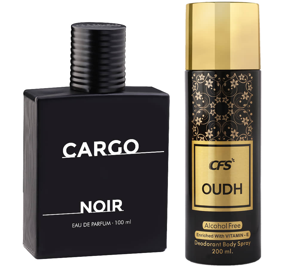 CFS Cargo Noir EDP Long Lasting Perfume & Oudh Black Deodorant Body Spray