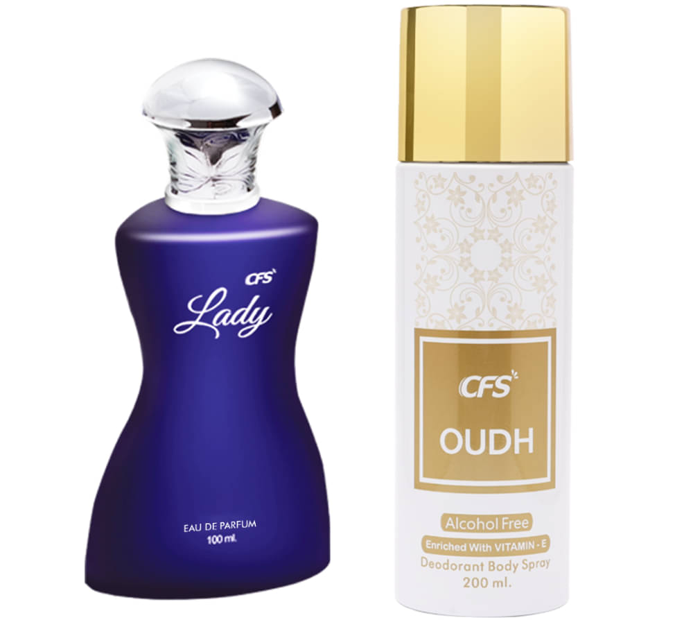     			CFS Lady EDP Long Lasting Perfume & Oudh White Deodorant Body Spray