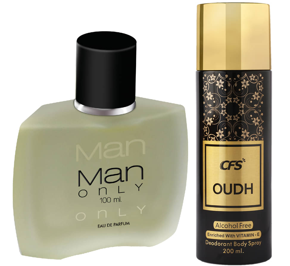     			CFS Man Only Black EDP Long Lasting Perfume & Oudh Black Deodorant Body Spray