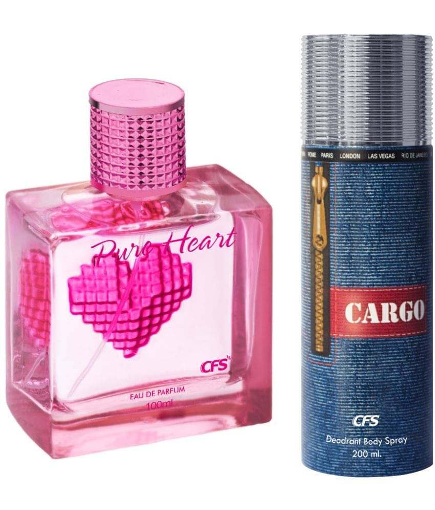     			CFS Pure Heart Pink EDP Long Lasting Perfume & Cargo Blue Deodorant Body Spray