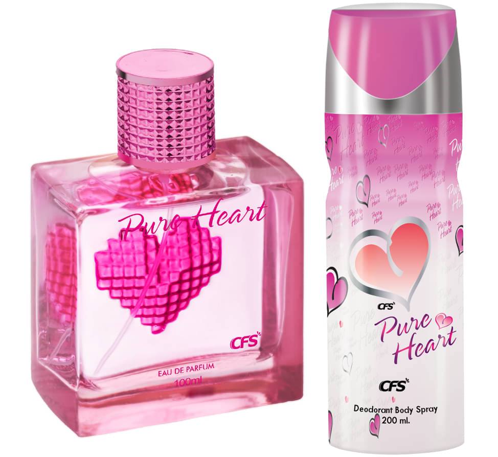     			CFS Pure Heart Pink EDP Long Lasting Perfume & Pure Heart Pink Deodorant Body Spray