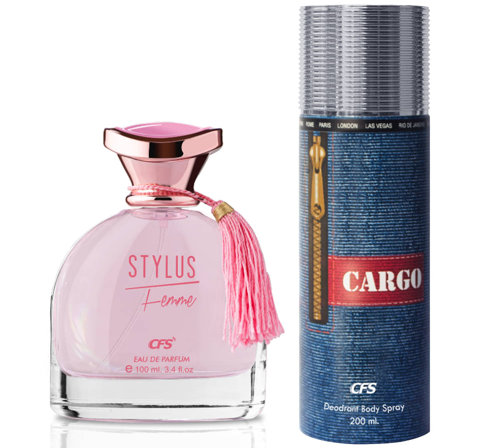     			CFS Stylus Pink EDP Long Lasting Perfume & Cargo Blue Deodorant Body Spray