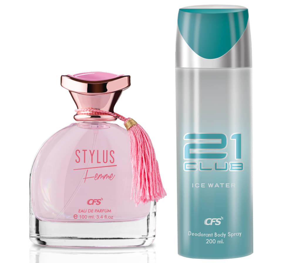     			CFS Stylus Pink EDP Long Lasting Perfume & Ice Water Deodorant Body Spray
