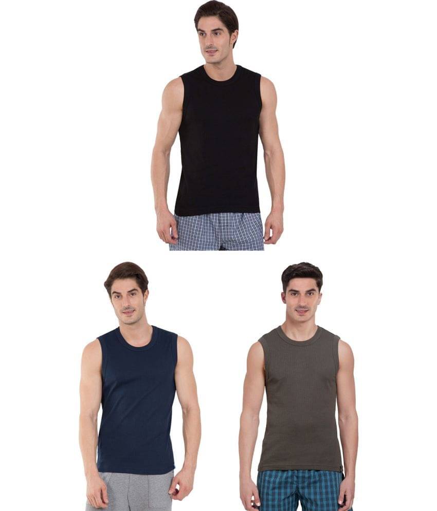 COLORS by Rupa Frontline Multicolor Cotton Men's Vest ( Pack of 3 ) COLORS by Rupa Frontline Multicolor Cotton Men's Vest ( Pack of 3 )