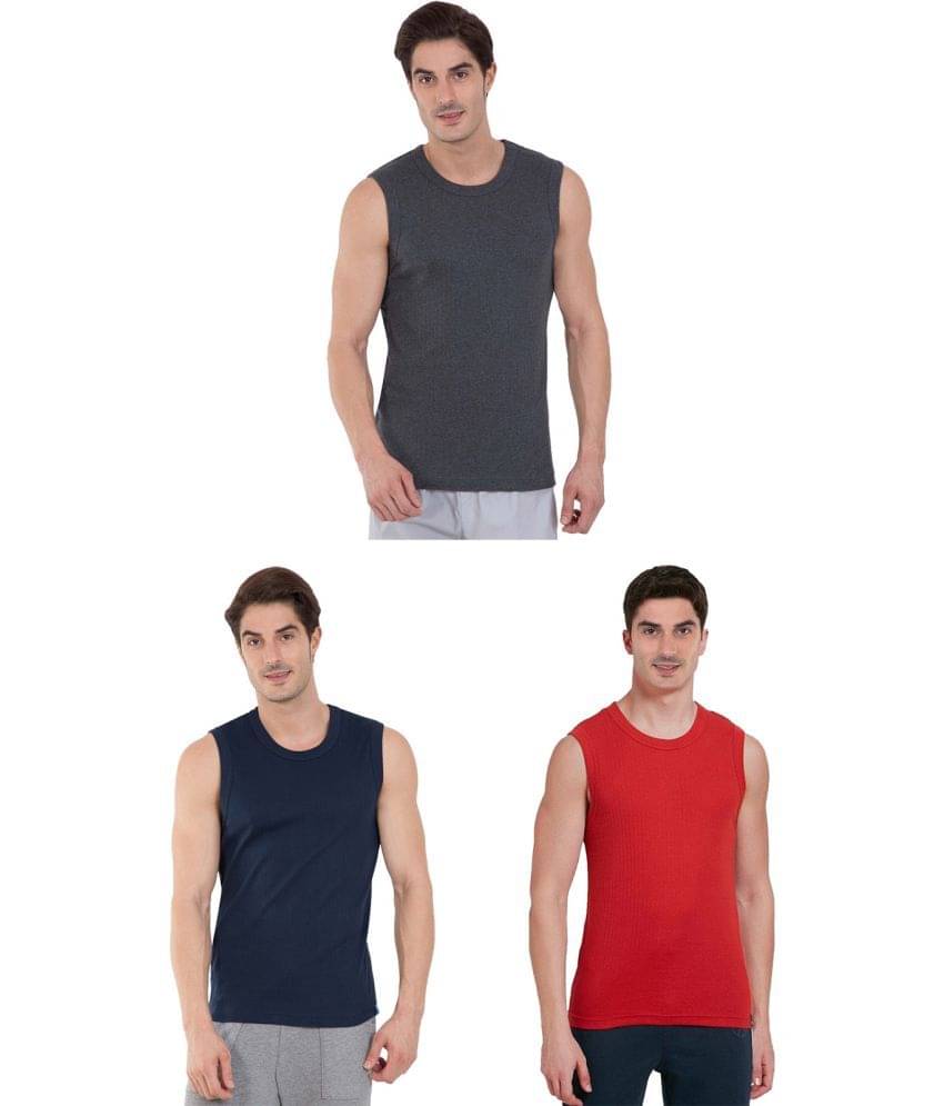 COLORS by Rupa Frontline Multicolor Cotton Men's Vest ( Pack of 3 ) COLORS by Rupa Frontline Multicolor Cotton Men's Vest ( Pack of 3 )