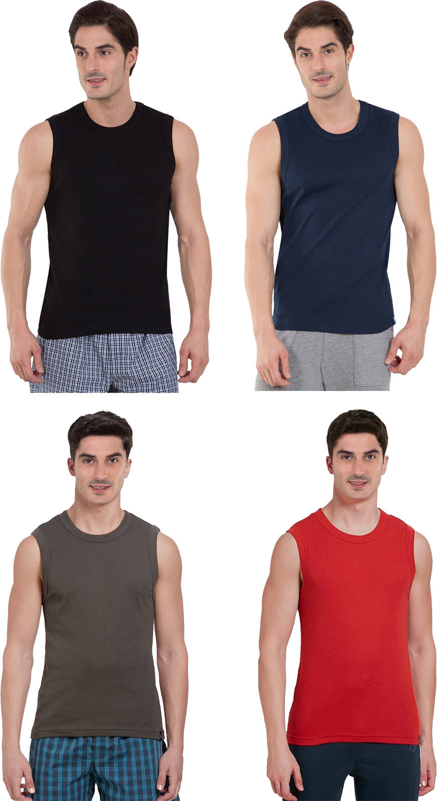 COLORS by Rupa Frontline Multicolor Cotton Men's Vest ( Pack of 4 ) COLORS by Rupa Frontline Multicolor Cotton Men's Vest ( Pack of 4 )