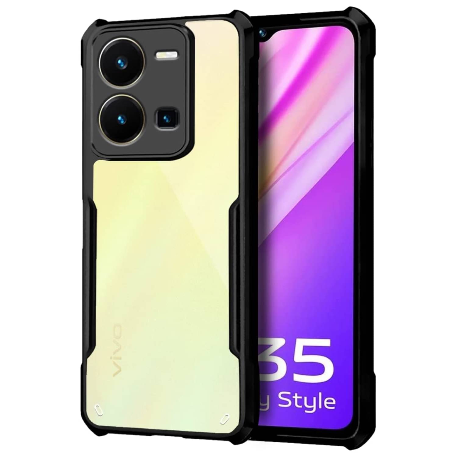 Case Vault Covers Shock Proof Case Compatible For Polycarbonate Vivo Y35 ( Pack of 1 ) Case Vault Covers Shock Proof Case Compatible For Polycarbonate Vivo Y35 ( Pack of 1 )
