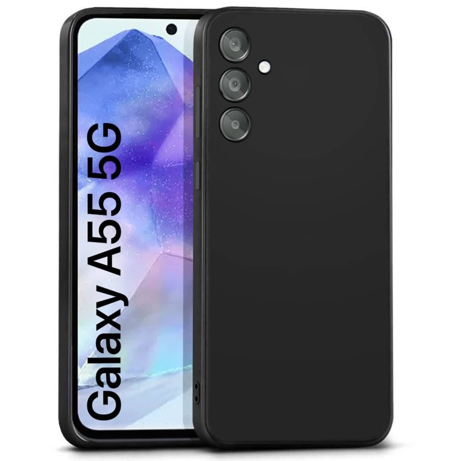     			Case Vault Covers Silicon Soft cases Compatible For Silicon Samsung Galaxy A55 5G ( Pack of 1 )