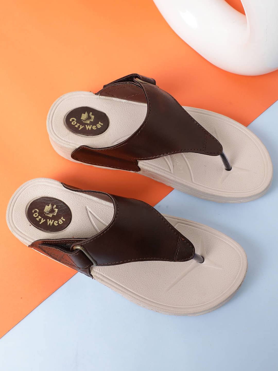     			Cozy Wear Brown Women's Slipper