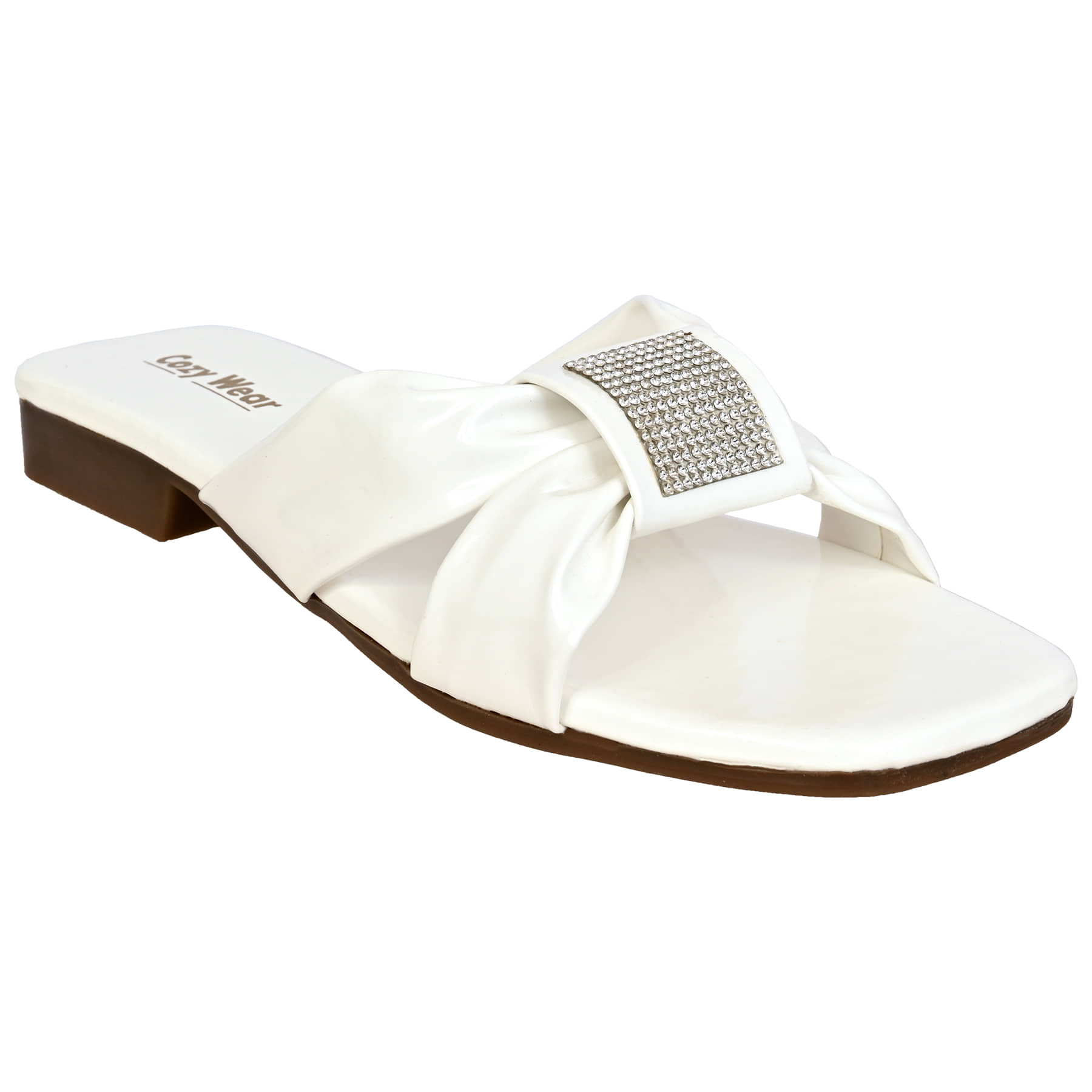 Cozy Wear White Women's Flats