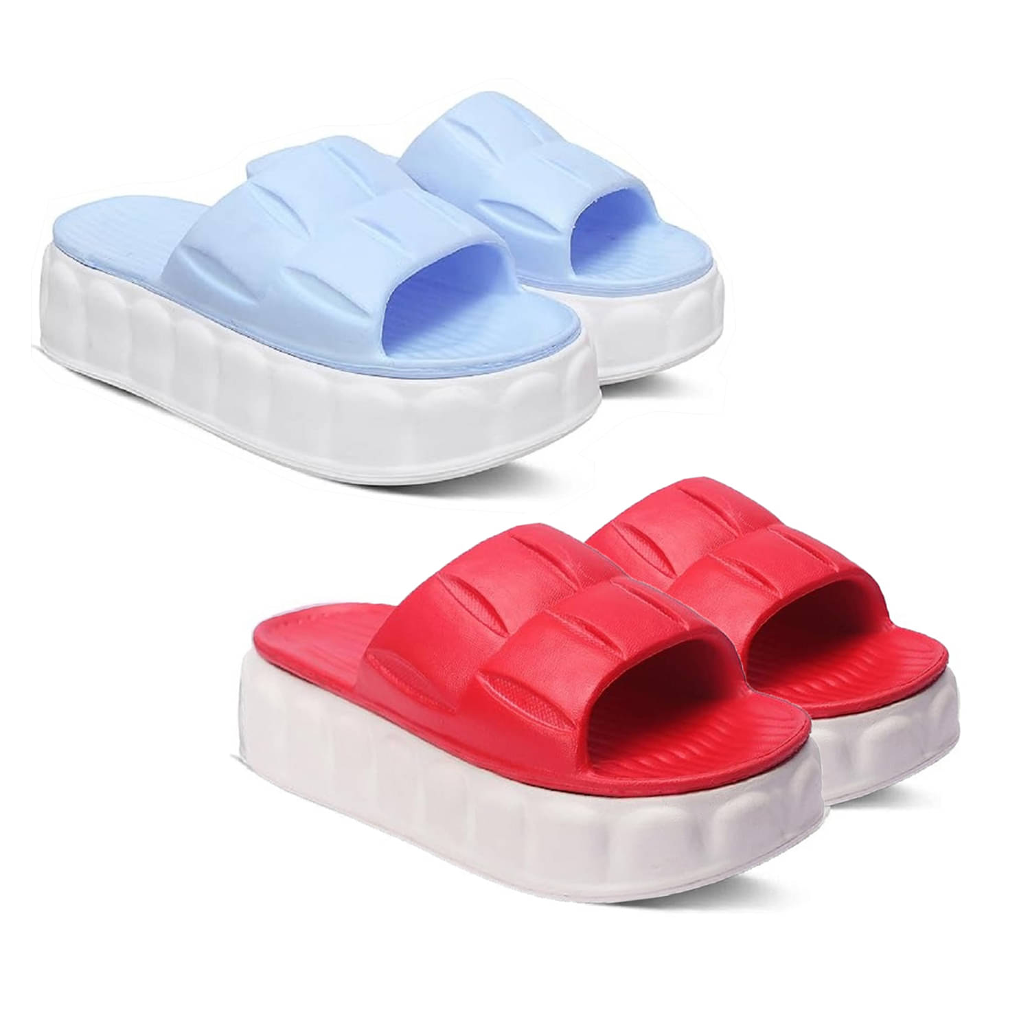 EASTERN CLUB Multicolor Women's Slide Flip Flop EASTERN CLUB Multicolor Women's Slide Flip Flop