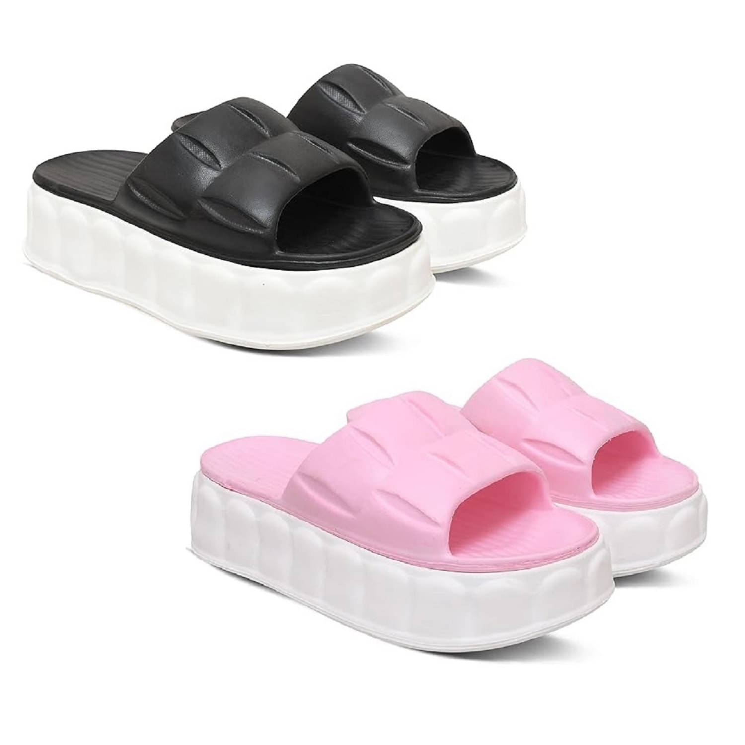 EASTERN CLUB Multicolor Women's Slide Flip Flop EASTERN CLUB Multicolor Women's Slide Flip Flop